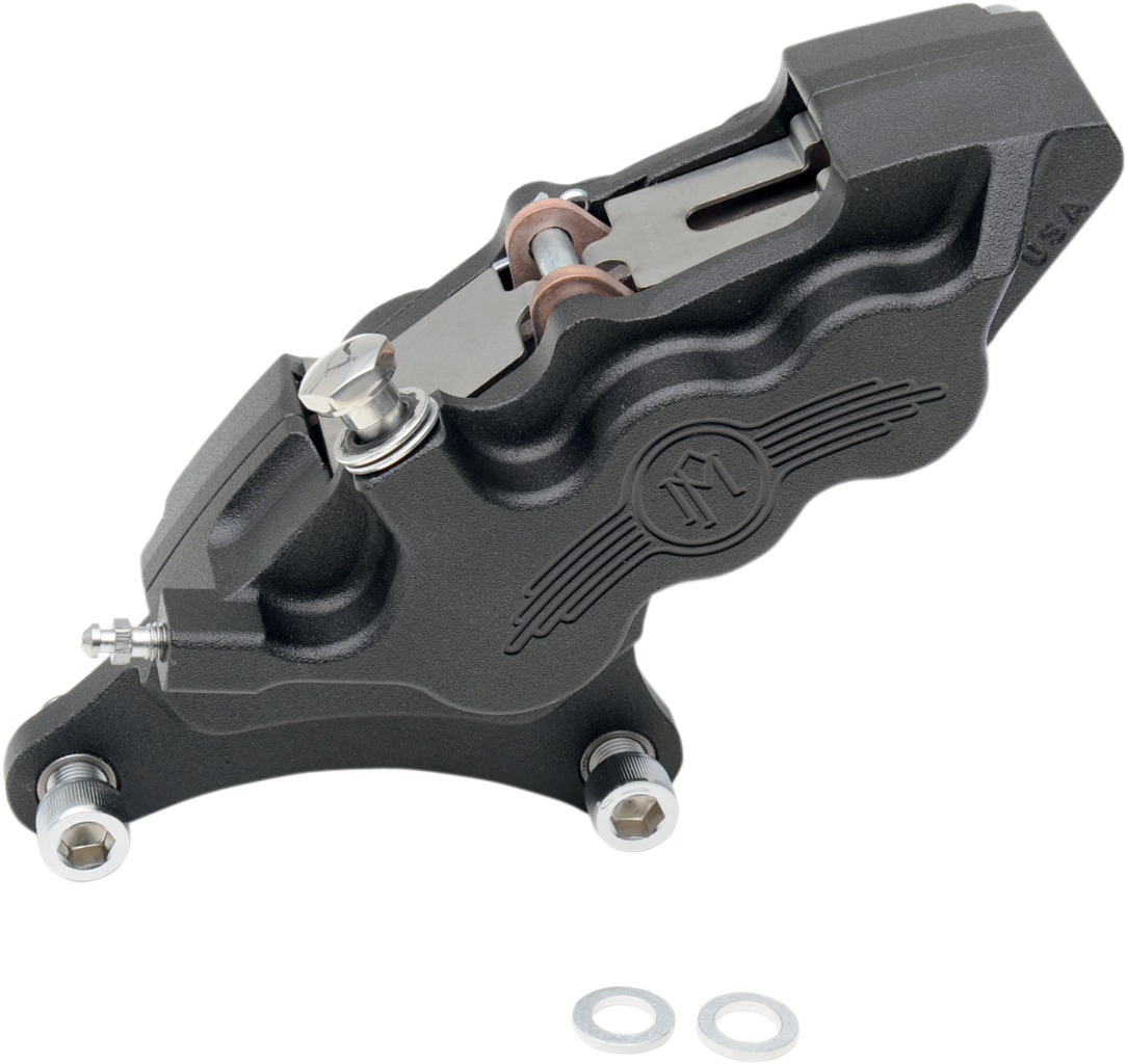 PERFORMANCE MACHINE (PM) 6 Piston Caliper - 11.5" - Left - Black Ops 0051-2909-SMB