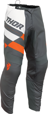 THOR Youth Sector Checker Pants - Charcoal/Orange - 28 2903-2432