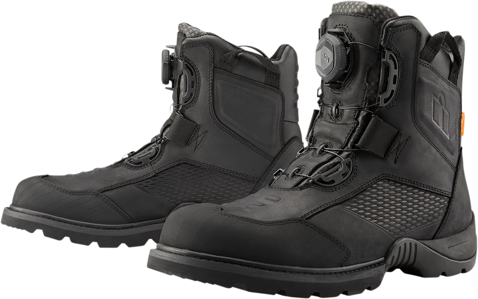 ICON Stormhawk Boots - Black - Size 12 3403-1158