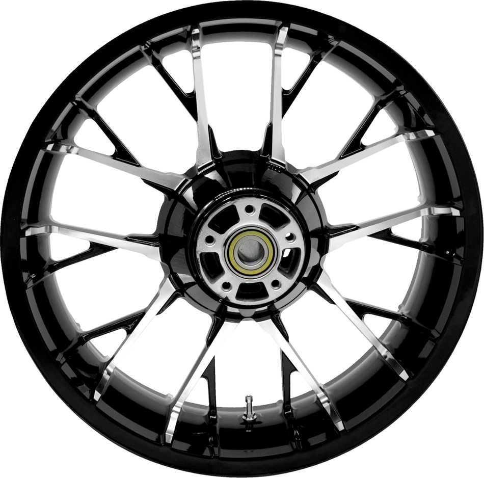 COASTAL MOTO Wheel - Marlin - Rear - Single Disc/ABS - Black Cut - 18"x5.50" 3D-MAR185BCABST