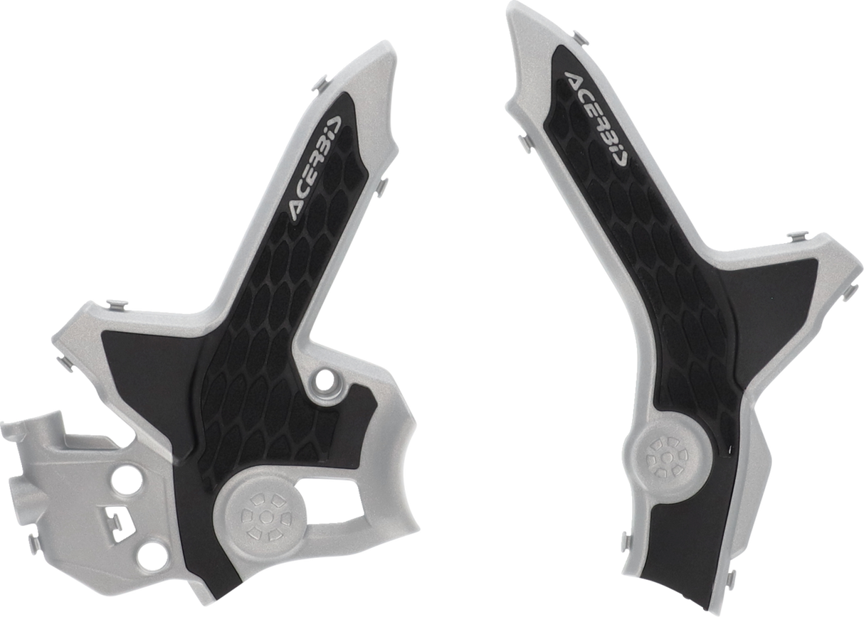 ACERBIS X-Grip Frame Guards - Gray/Black - CRF300 2979621019