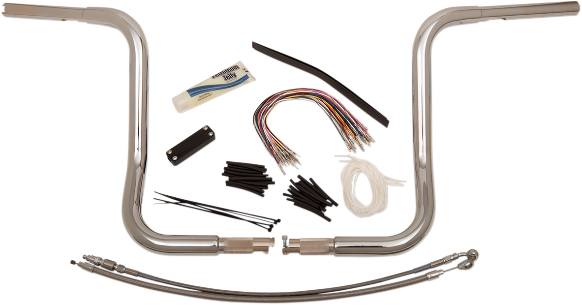 FAT BAGGERS INC. Handlebar Kit - Rounded Top - 14" - Chrome 909414