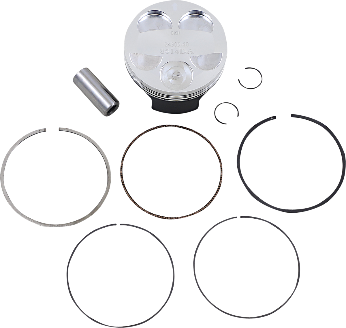 WOSSNER Piston Kit - YZ250F - 76.96 mm 8614DA