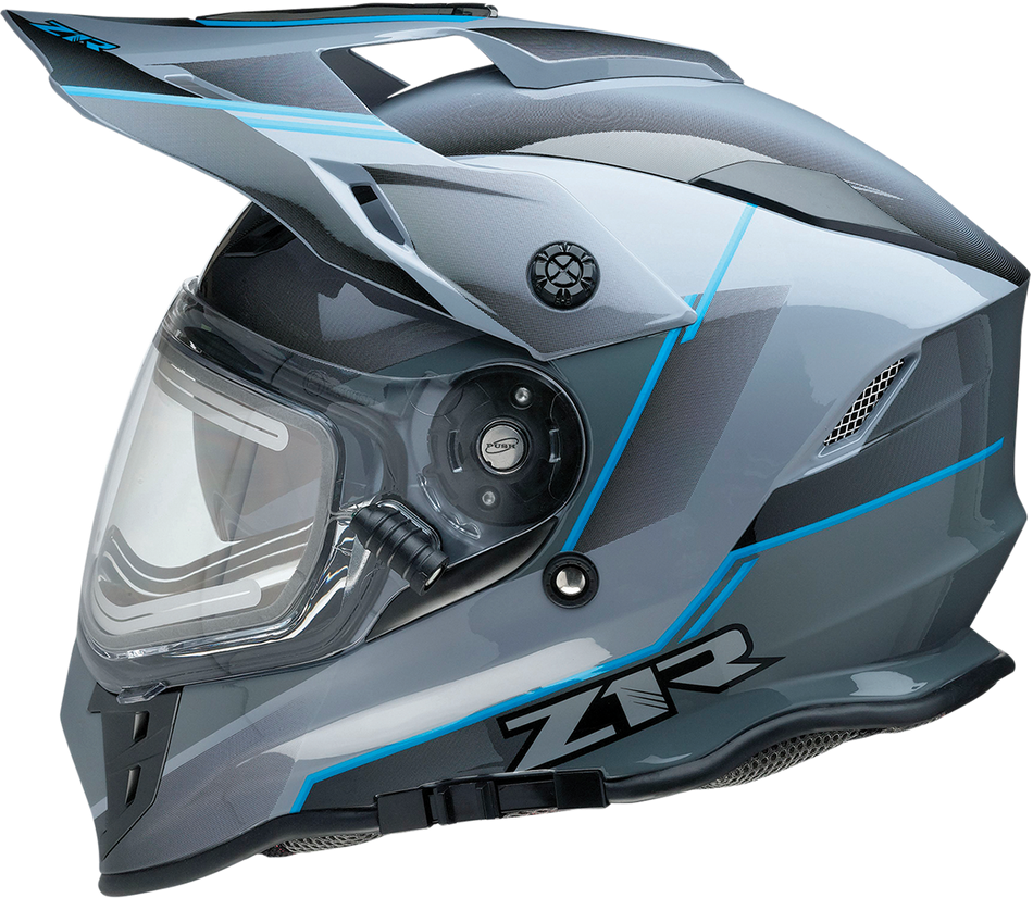 Z1R Range Helmet - Bladestorm - Gray/Black/Blue - Large 0101-14062