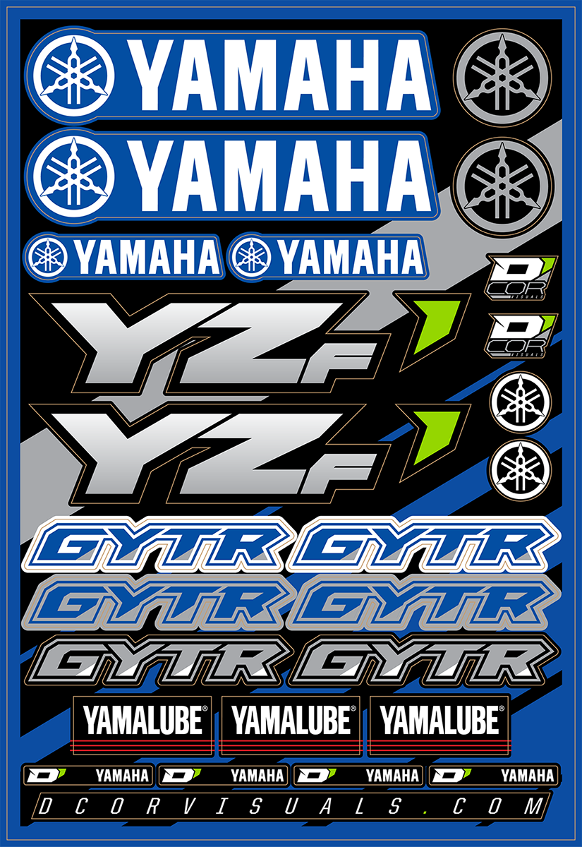 Hoja de calcomanías D'COR VISUALS - Yamaha YZP 40-50-100 