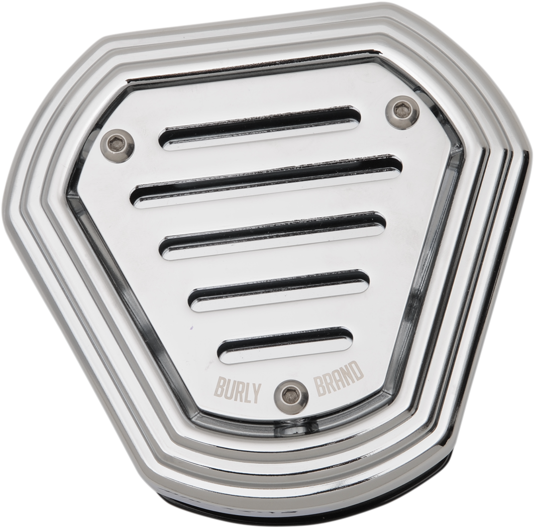 BURLY BRAND Burley Air Cleaner - Chrome - FLH B09-0011C