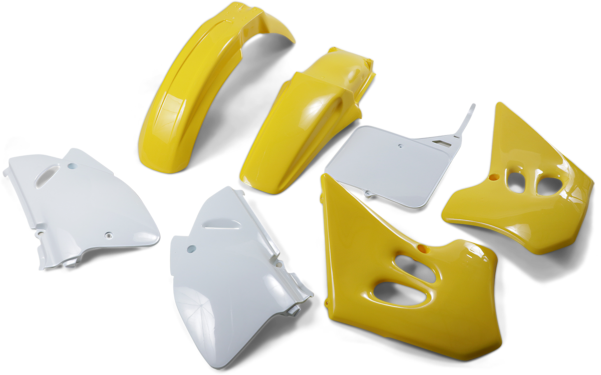 Kit de carrocería de repuesto UFO - OEM Amarillo/Blanco SUKIT394-999 