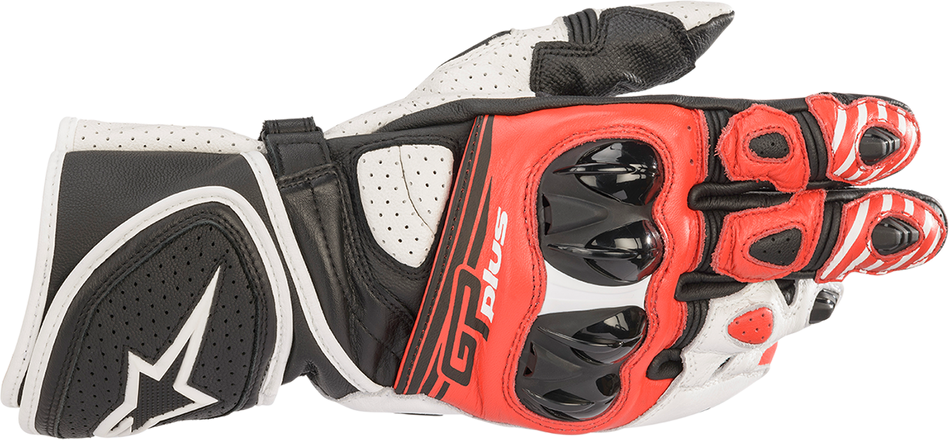ALPINESTARS GP Plus R v2 Gloves - Black/White/Red - XL 3556520-1304-XL