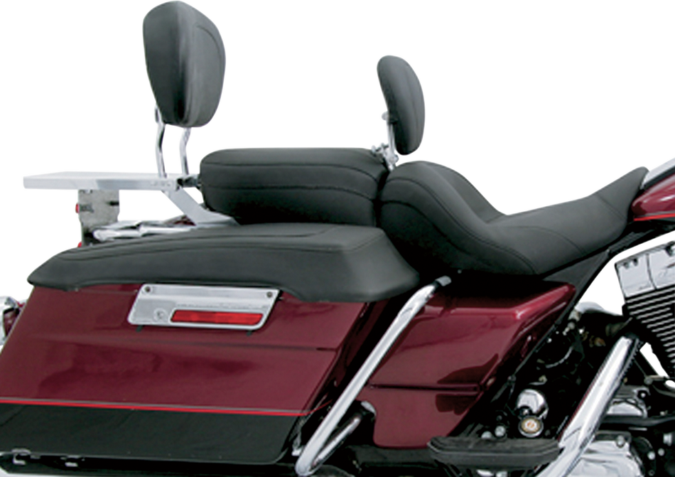 MUSTANG Lowdown Seat with Driver Backrest - Plain - FLHR '97-'07 79672