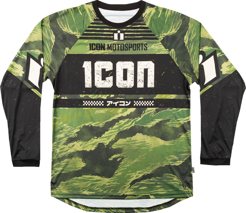 ICON Tiger’s Blood Jersey - Green Camo - Medium 2824-0085