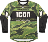 ICON Tiger's Blood Trikot – Grünes Camouflage – Größe S 2824-0084