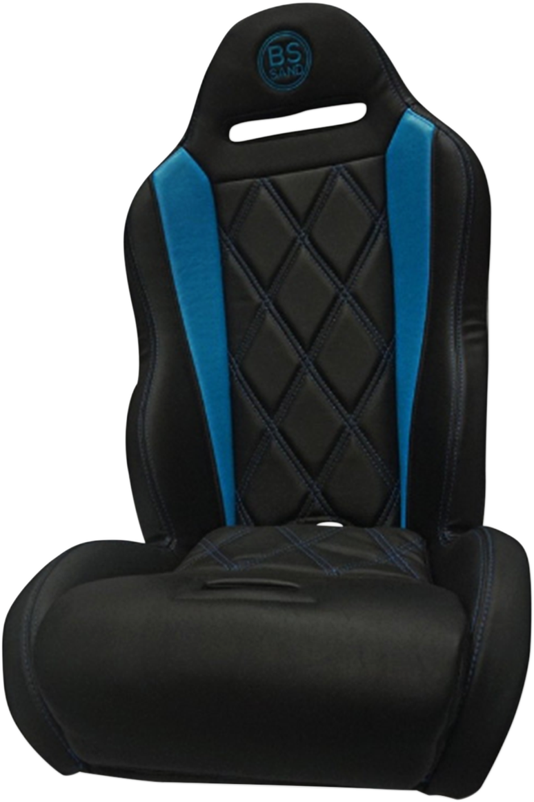 BS SAND Performance Seat - Big Diamond - Black/Titanium Blue PEBUTBBDC