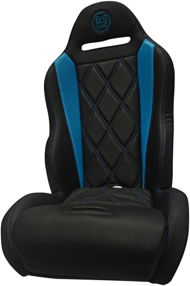 Asiento de alto rendimiento BS SAND - Big Diamond - Negro/Azul titanio PEBUTBBDC 