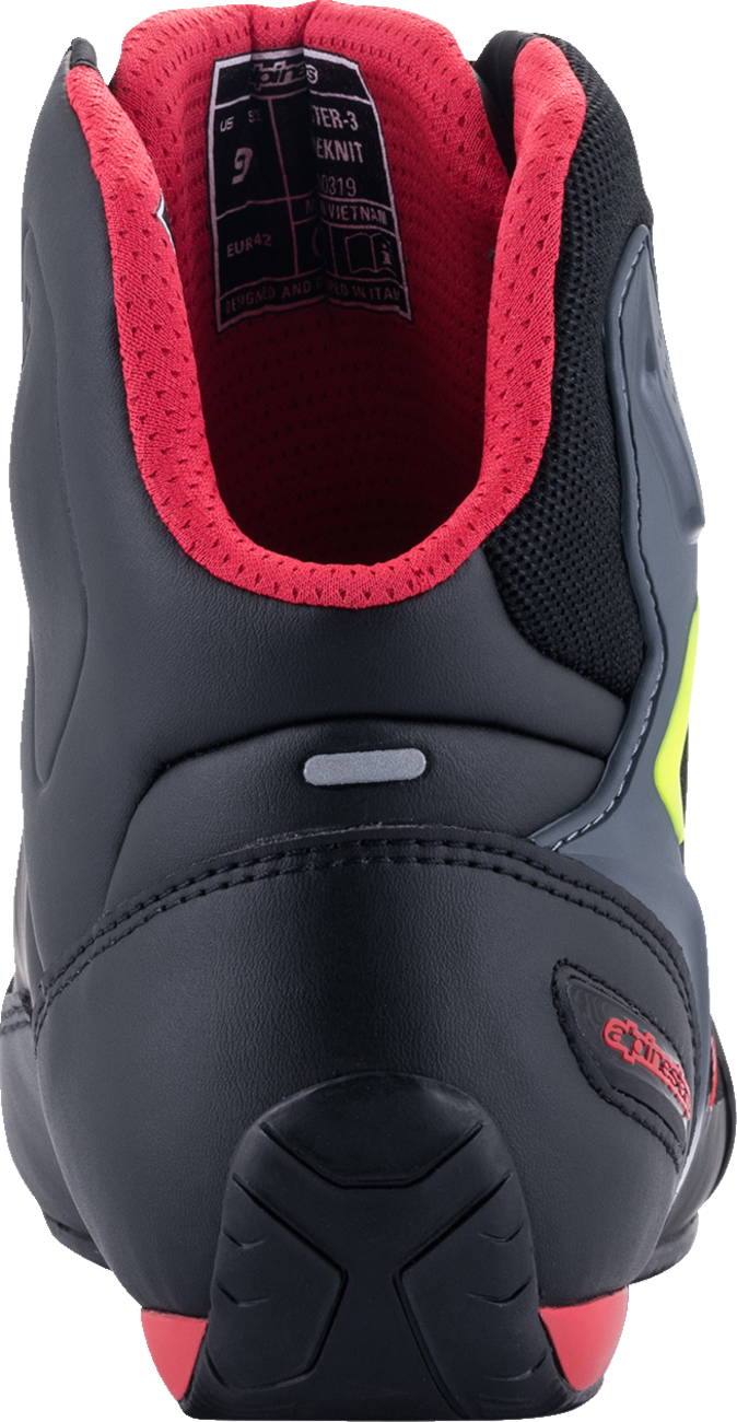 ALPINESTARS Faster-3 Rideknit® Shoes - Black/Red/Yellow - US 11.5 251031913612