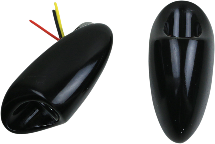 KODLIN MOTORCYCLE 3-1 Mini Fender Strut Indicator Lights - Black K68489