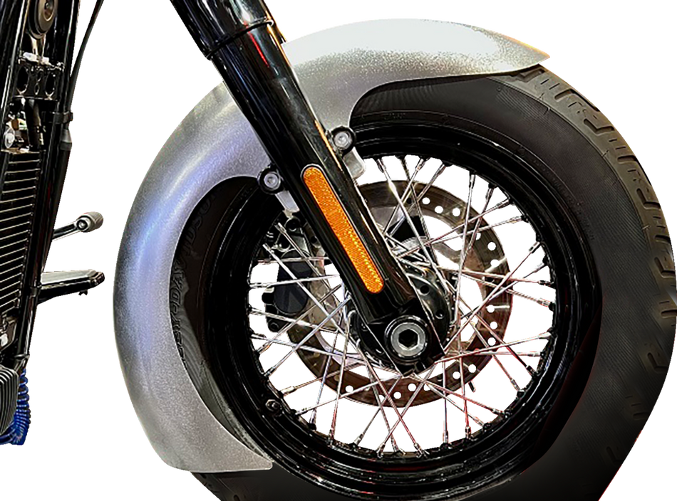 PAUL YAFFE BAGGER NATION Thicky Front Fender - OEM - With Satin Adaptors - M8 Softail® THICK-OEM-M8ST-S