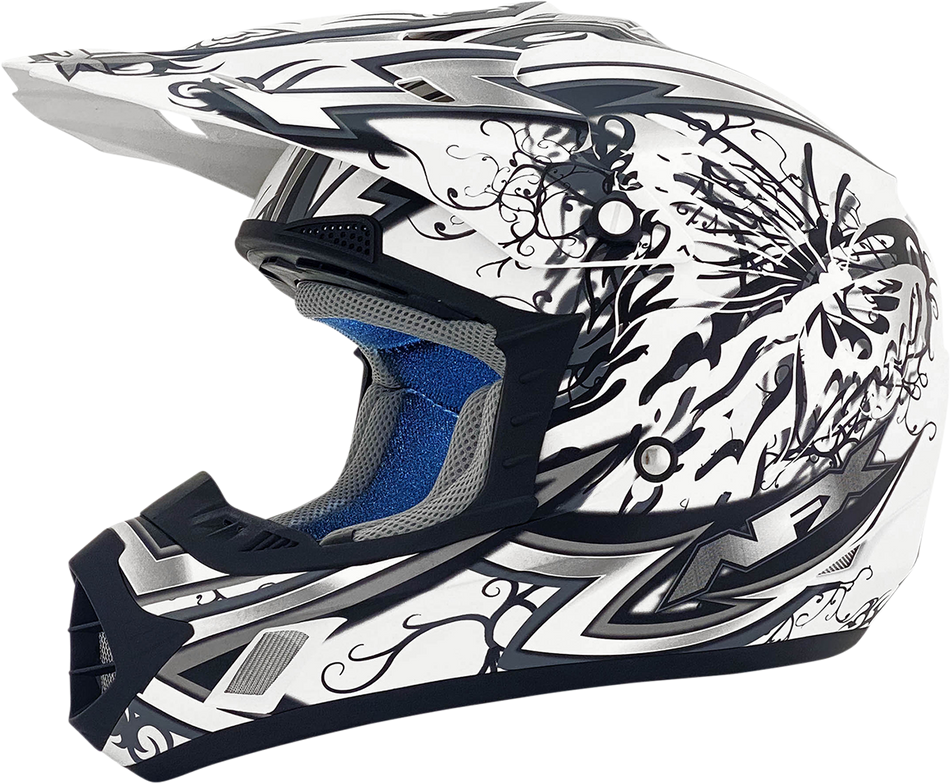 AFX FX-17Y Helmet - Butterfly - Matte White - Large 0111-1392