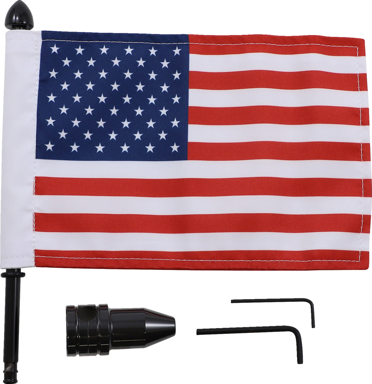 PRO PAD Saddlebag - Fixed Upright Flag Mount - 1/2" Bar - 6" X 9" Flag BRFM-FXD3