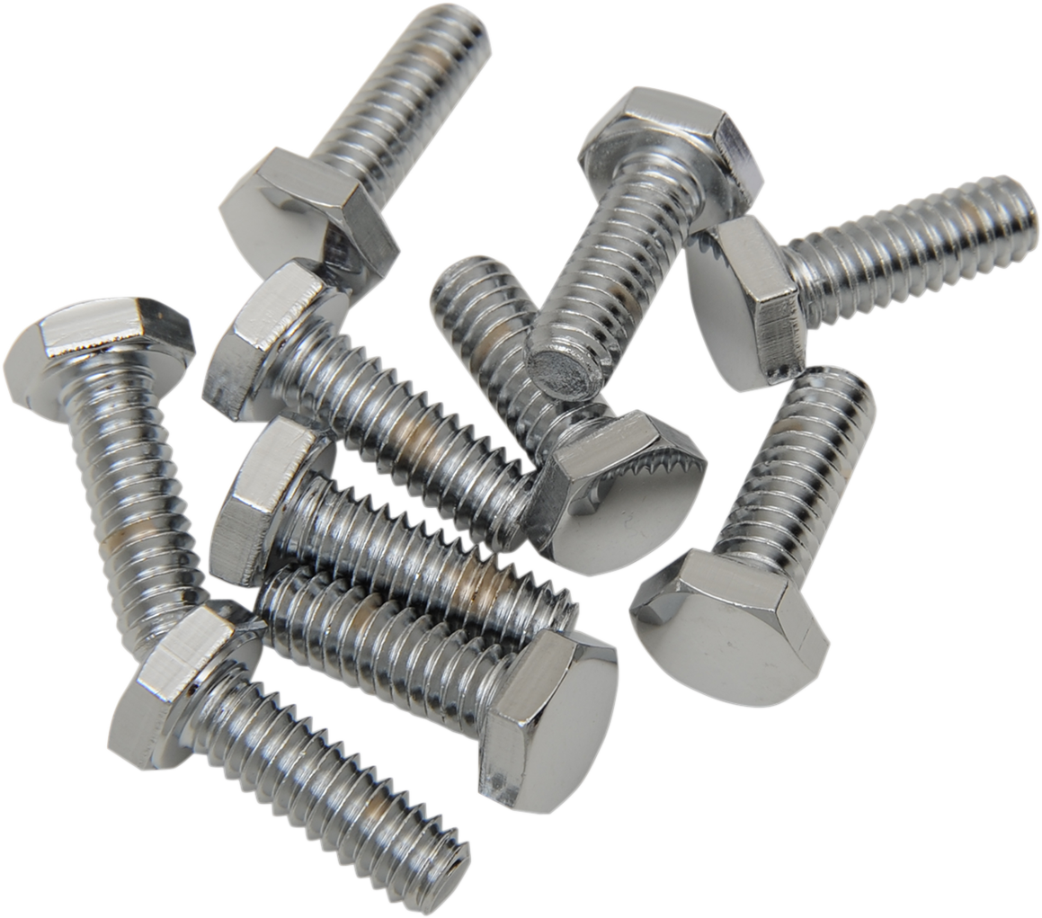 DRAG SPECIALTIES Bolts - Hex-Head - Chrome - 1/4"-20 x 7/8" MPB115