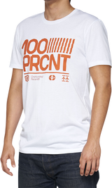 100% Tech Surman T-Shirt - White - Small 35031-000-10