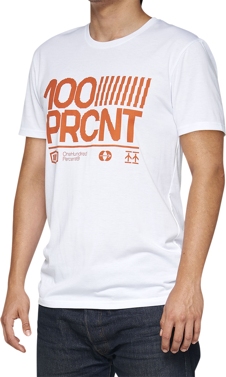 100% Tech Surman T-Shirt - White - Small 35031-000-10