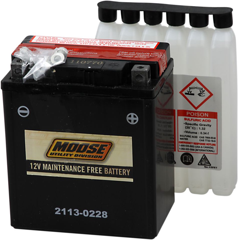 MOOSE UTILITY AGM Battery - YTX7L-BS 2113-0228