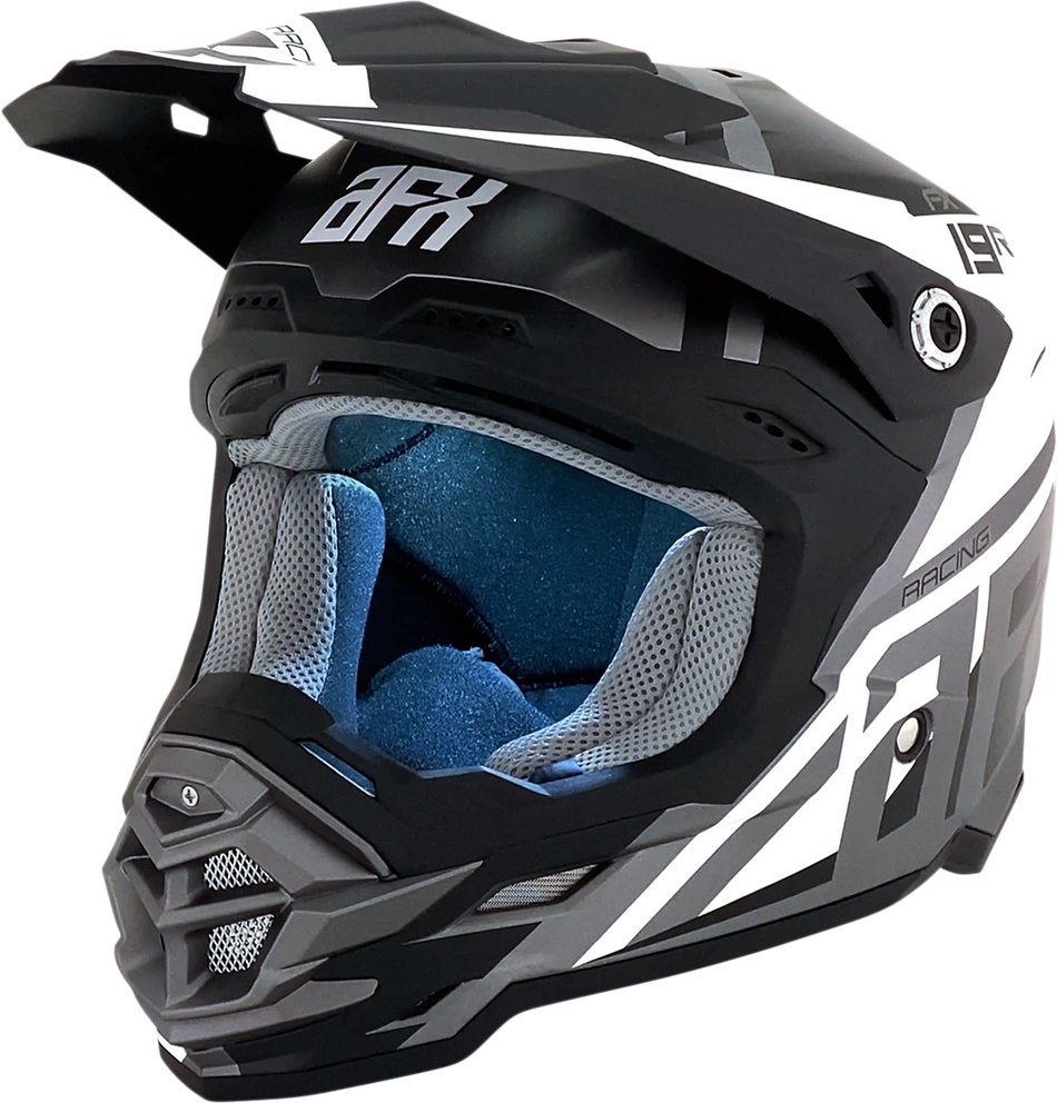 AFX FX-19R Helmet - Racing - Frost Gray - Medium 0110-7074
