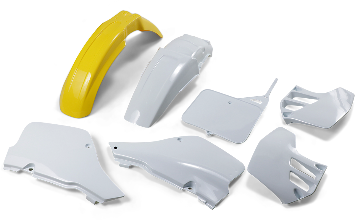 Kit de carrocería de repuesto UFO - OEM Amarillo/Blanco SUKIT397-999 