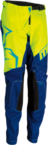 MOOSE RACING Youth Qualifier Pants - Navy/Yellow/Teal - 24 2903-1974