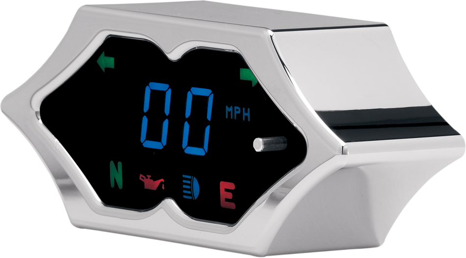 DAKOTA DIGITAL 5000 Series Spike Speedometer - Chrome - 2" H x 4.5" W MCL-5200
