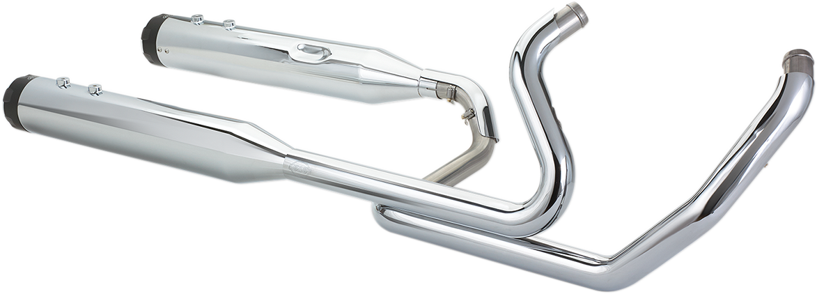 S&S CYCLE El Dorado Dual Exhaust System - Chrome - Black Thruster 550-0699C