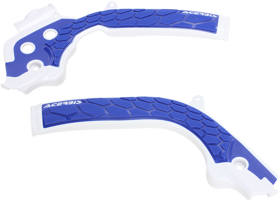 ACERBIS X-Grip Frame Guards - White/Blue 2449531029