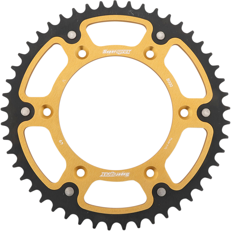 SUPERSPROX Stealth Rear Sprocket - 49 Tooth - Gold - Beta RST-8000-49-GLD