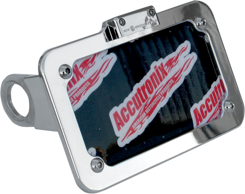ACCUTRONIX Side Mount License Plate Assembly - Chrome LPF114HV-C