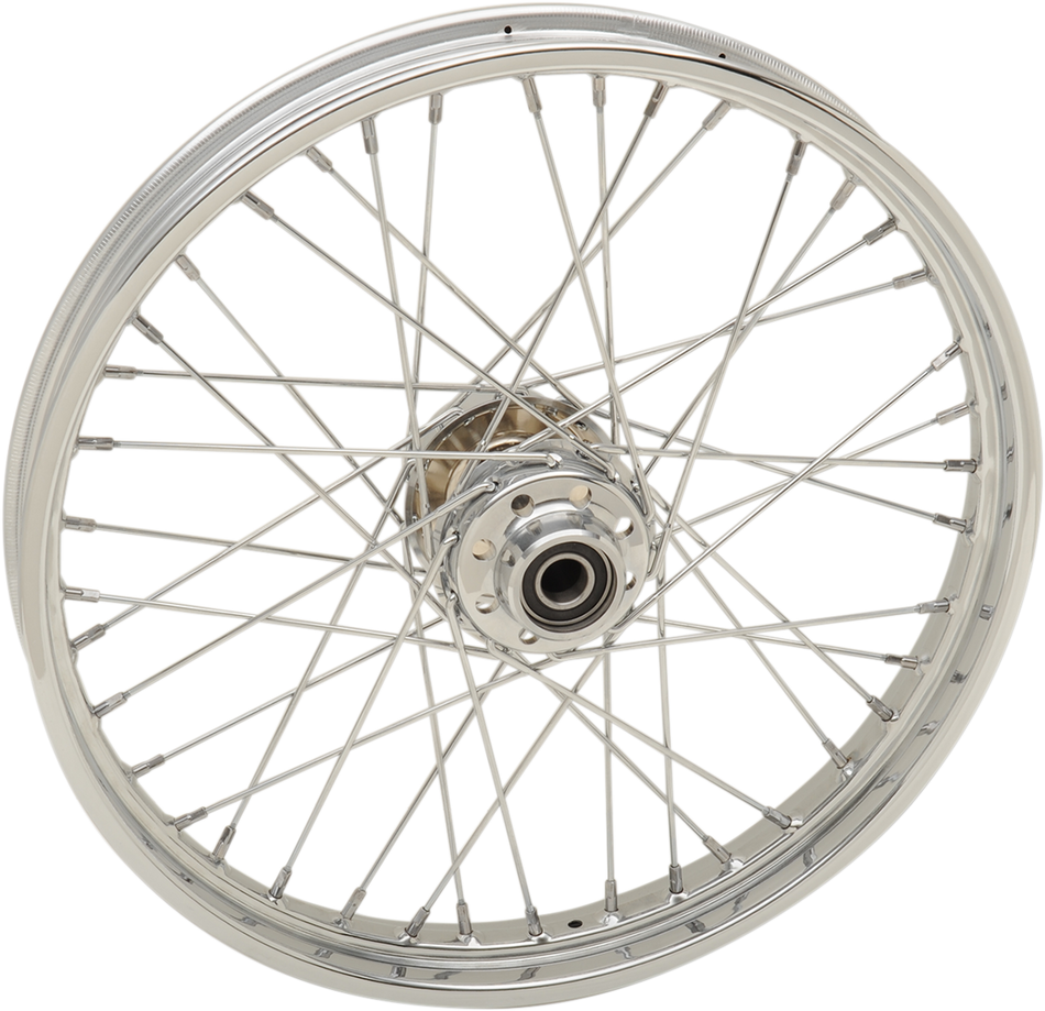 DRAG SPECIALTIES Front Wheel - Single Disc/ABS - Chrome - 21"x2.15" - '08-'17 Softail 64558