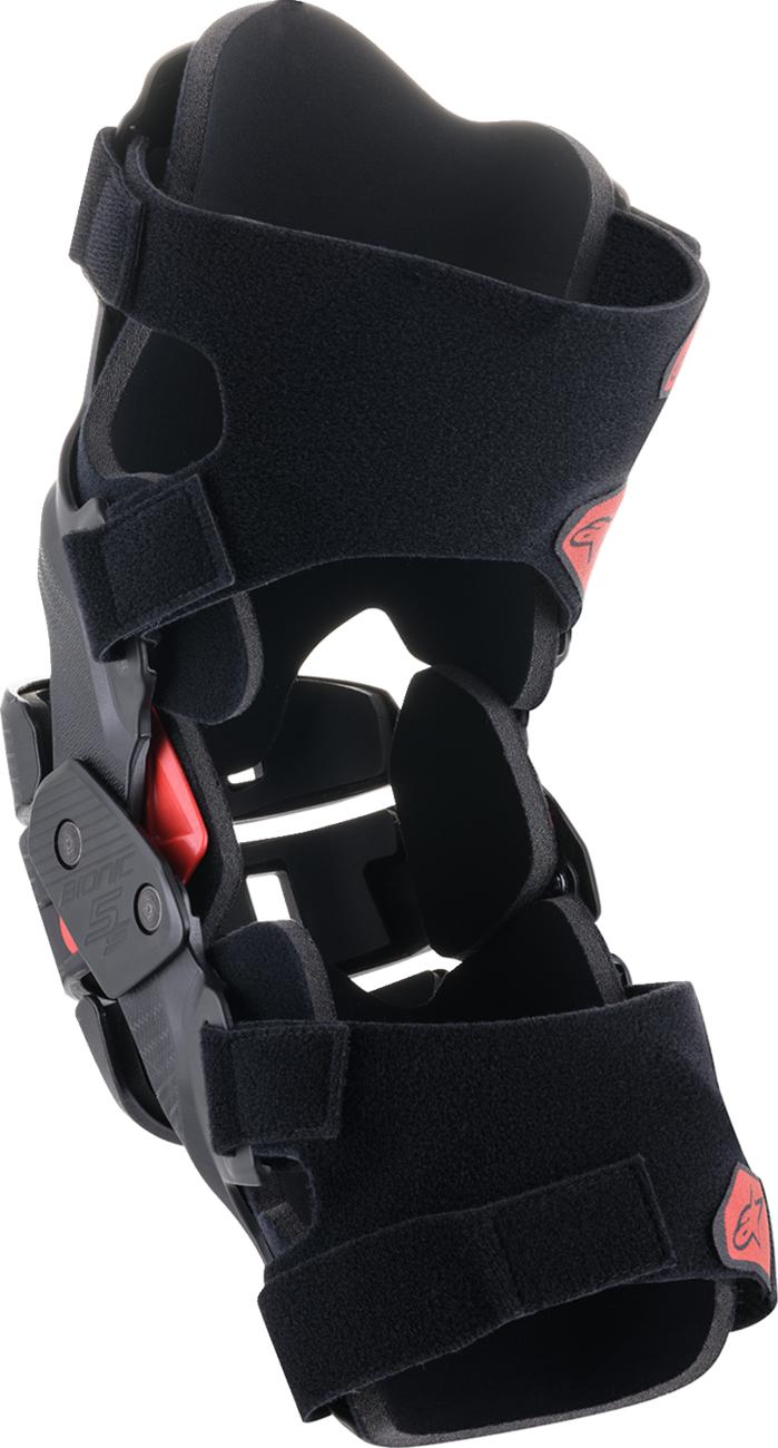 ALPINESTARS Youth Bionic 5S Knee Braces - Black/Red 6540520-13