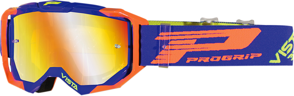 PRO GRIP 3303 Vista Goggles - Blue/Fluorescent Orange - Mirror PZ3303BAFL