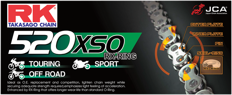 RK 520 XSO - Chain - 116 Links 520XSO116