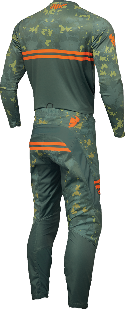 THOR Sector DIGI Jersey - Forest Green/Camo - Large 2910-7575