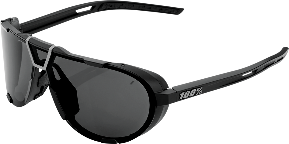 100% Westcraft Sunglasses - Matte Black - Smoke 61046-102-01