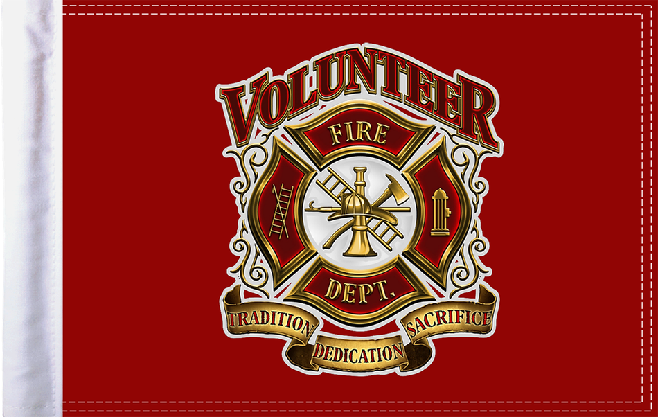 PRO PAD Fire Department Flag - 10" x 15" FLG-VFD15