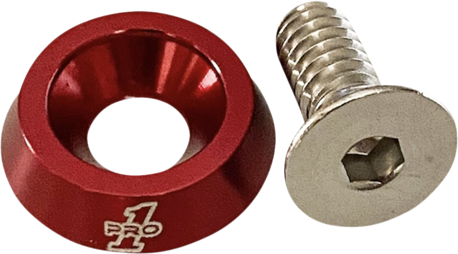 PRO-ONE PERF.MFG. Seat Bolt - 1/4"-20 - Red 100200R