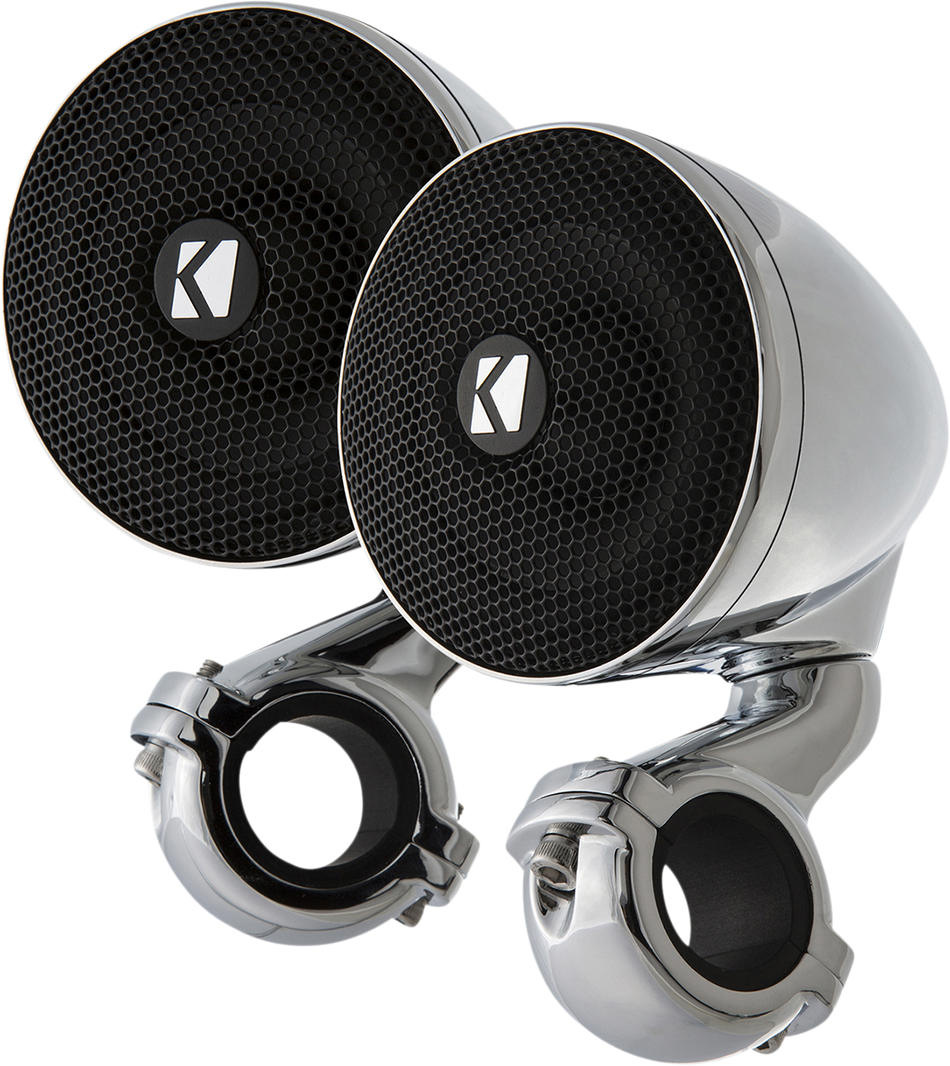 KICKER Mini Speakers - 2 ohm - Chrome 47PSM32