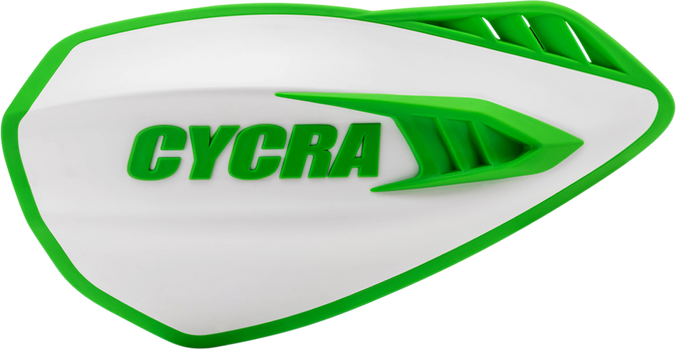 CYCRA Handguards - Cyclone - White/Green 1CYC-0056-241