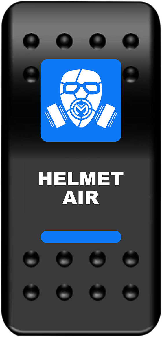 MOOSE UTILITY Rocker Switch - Helmet Air - Blue HMT-PWR