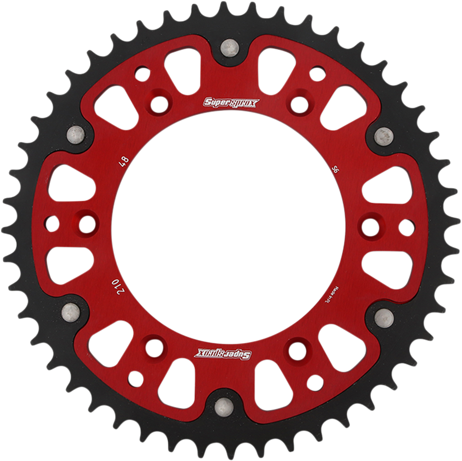 SUPERSPROX Stealth Rear Sprocket - 48 Tooth - Red - Honda RST-210-48-RED