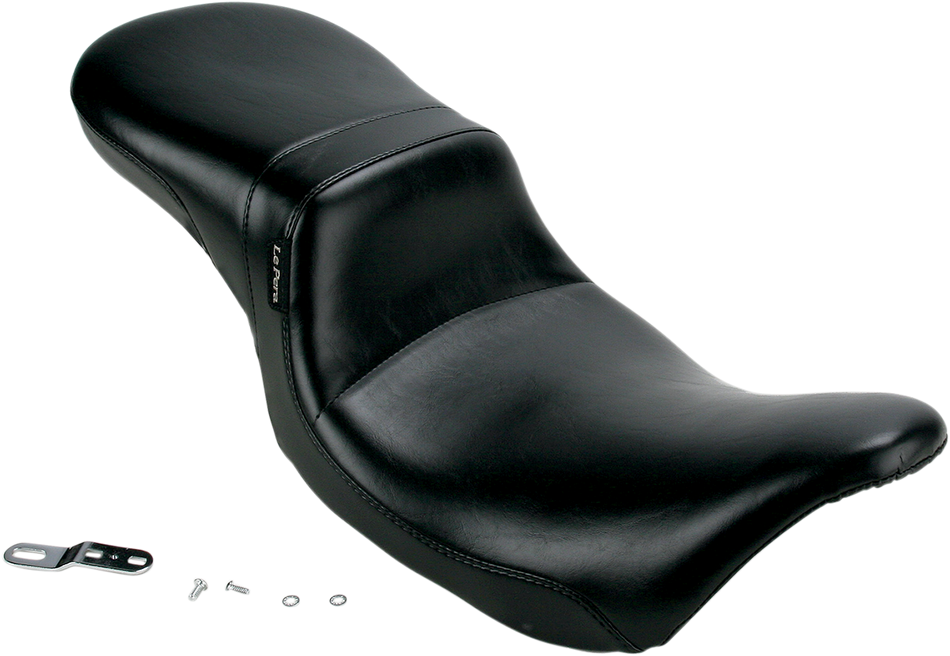 LE PERA Daytona 2-Up Seat - Without Backrest - Smooth - Black - FLHT '08-'22 LK-567