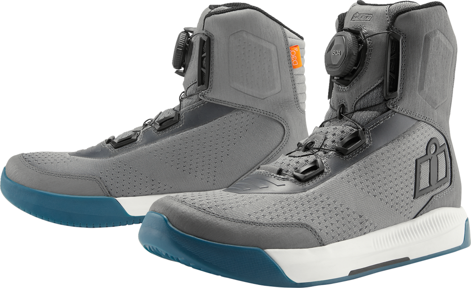 ICON Overlord™ Vented CE Boots - Gray - Size 9.5 3403-1272