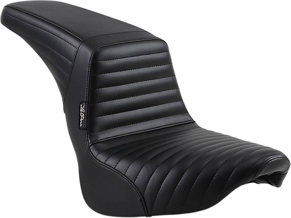 LE PERA Kickflip Seat - Pleated - Black - Softail '18-'21 LYR-590PT