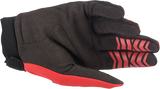 Guantes ALPINESTARS Full Bore - Rojo brillante/Negro - Grande 3563622-3031-L 